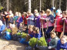 Młodzieżowe sadzenie lasu w Bobolicach